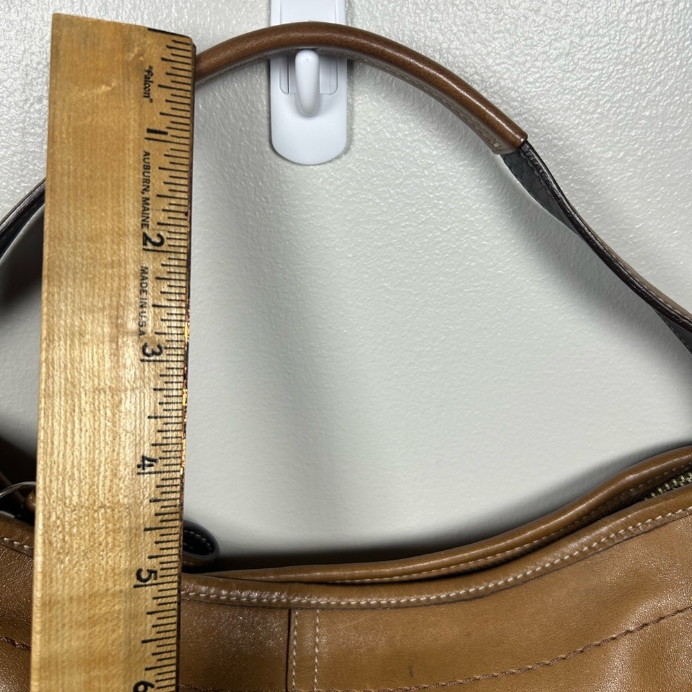 Vintage Coach Y2K Soho Hobo Carmel Brown Leather Mini bag #9541 - Picture 17 of 17
